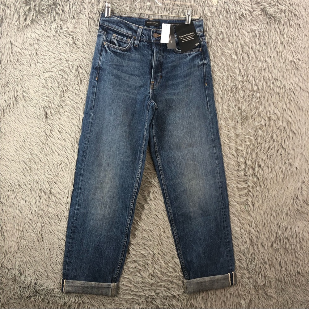 Banana Republic Jeans Womens Size 24 High Rise Vintage Straight NWT